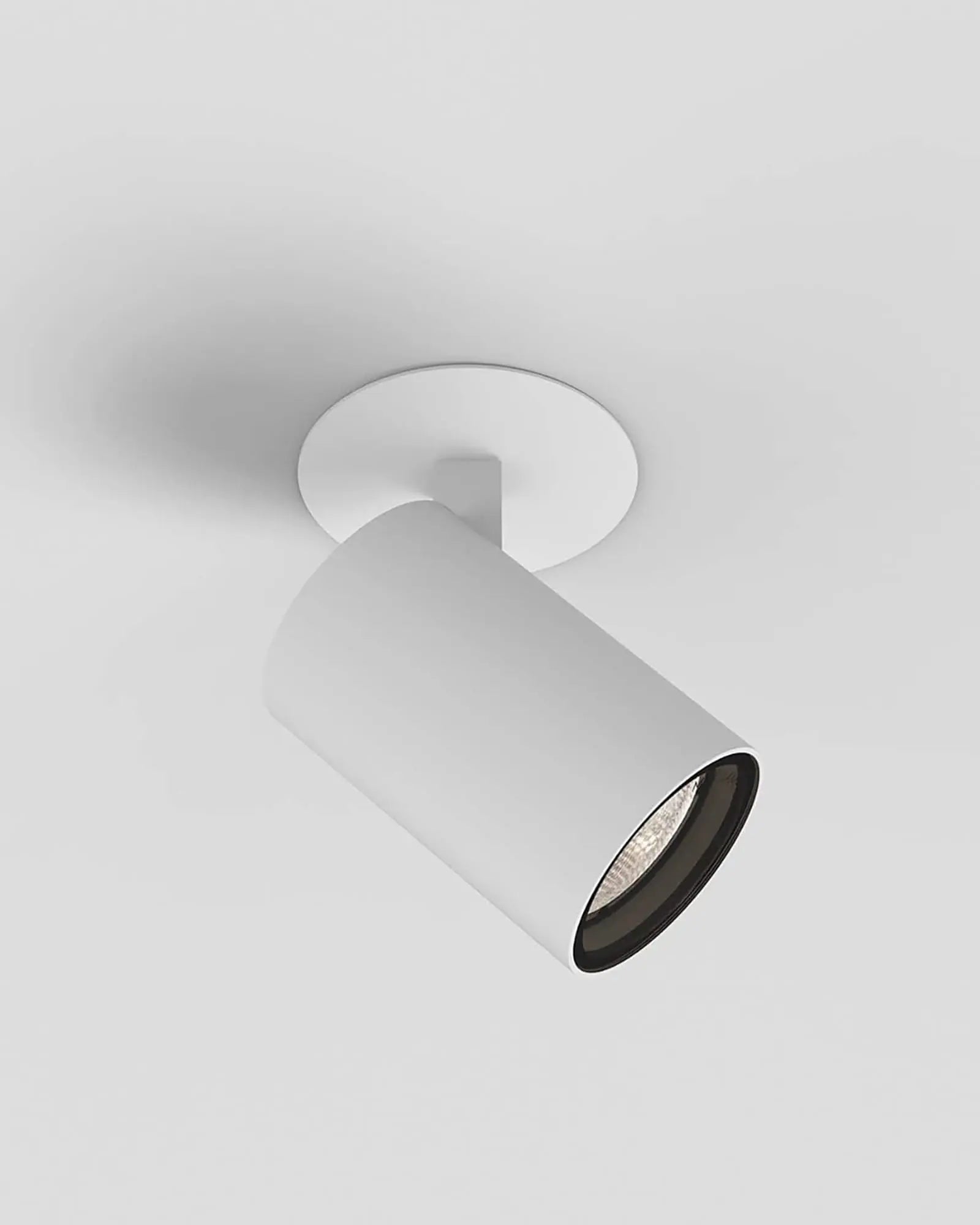 Aqua Downlight with recessed canopy in white