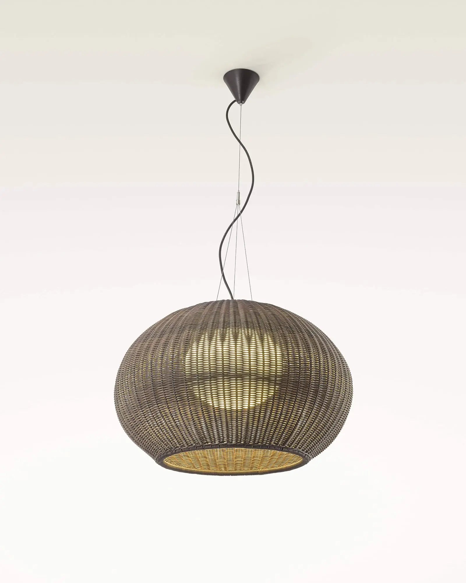 Garota woven contemporary coastal pendant light 