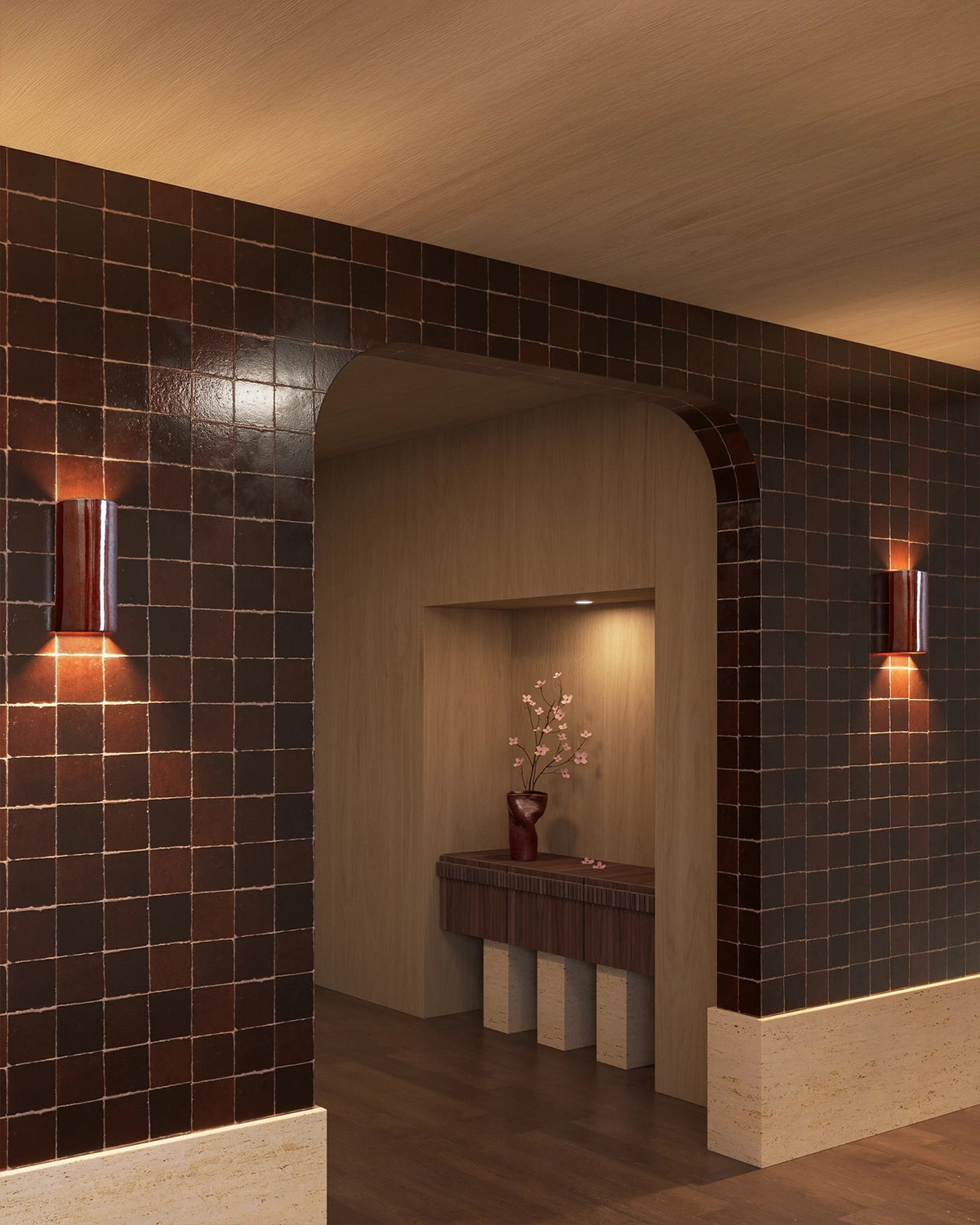 Dawn Tall Colour Wall Light